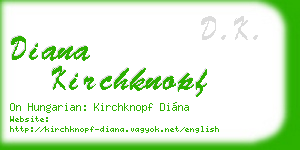 diana kirchknopf business card
