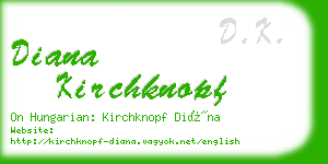 diana kirchknopf business card